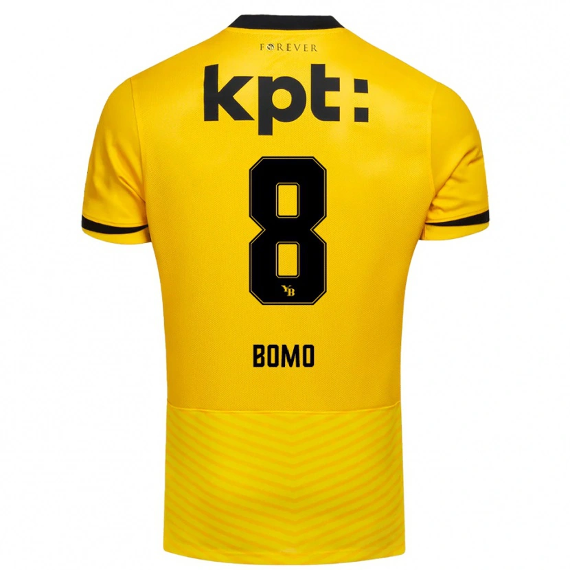 Danxen Donna Maglia Jacques Bomo #8 Giallo Nero Kit Gara Home 2025/26 Maglietta