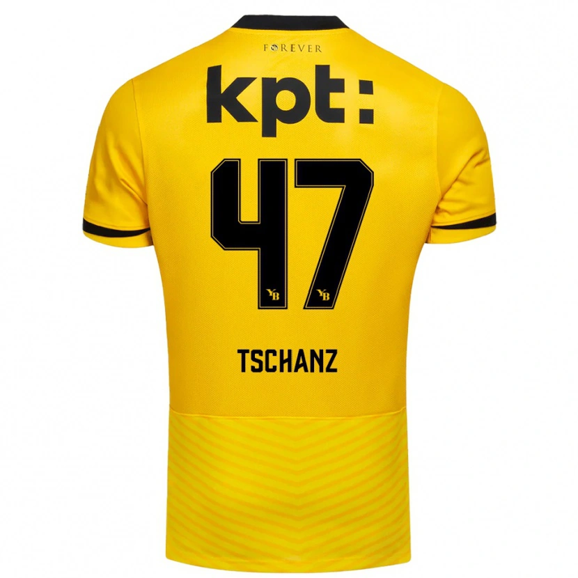 Danxen Donna Maglia Noë Tschanz #47 Giallo Nero Kit Gara Home 2025/26 Maglietta