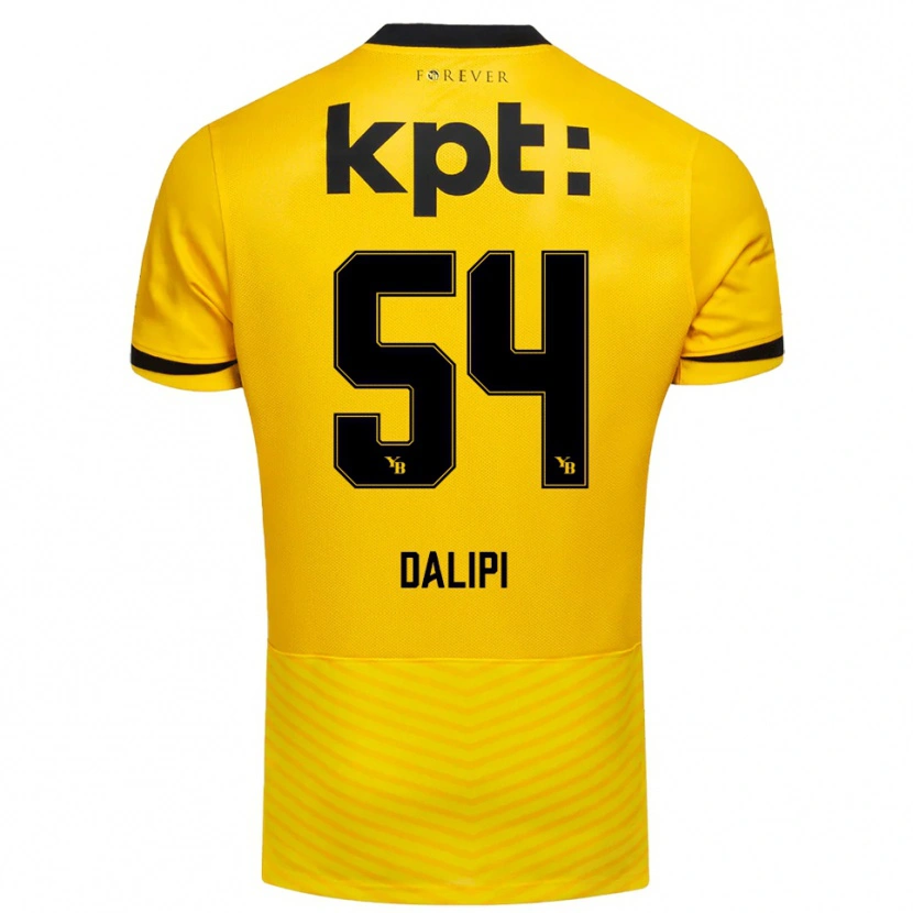 Danxen Donna Maglia Lutfi Dalipi #54 Giallo Nero Kit Gara Home 2025/26 Maglietta