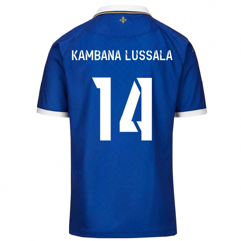 Danxen Donna Maglia Francisco Kambana Lussala #14 Blu Oro Kit Gara Home 2025/26 Maglietta