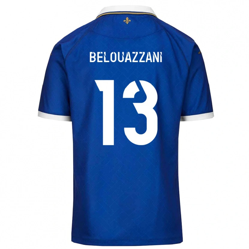 Danxen Donna Maglia Islam Belouazzani #13 Blu Oro Kit Gara Home 2025/26 Maglietta