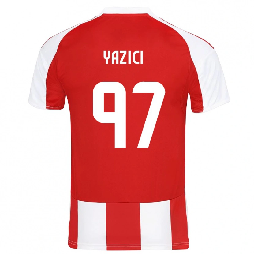 Danxen Donna Maglia Yusuf Yazıcı #97 Rosso Bianco Kit Gara Home 2025/26 Maglietta