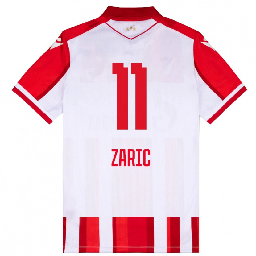Danxen Donna Maglia Luka Zaric #11 Rosso Bianco Kit Gara Home 2025/26 Maglietta
