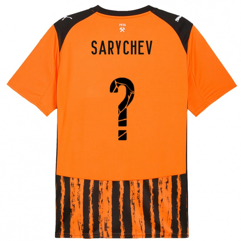 Danxen Donna Maglia Kirill Sarychev #0 Arancione Nero Kit Gara Home 2025/26 Maglietta