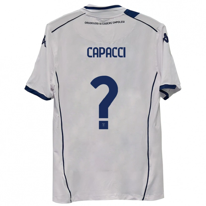 Danxen Donna Maglia Edoardo Capacci #0 Blu Scuro Navy Kit Gara Away 2025/26 Maglietta