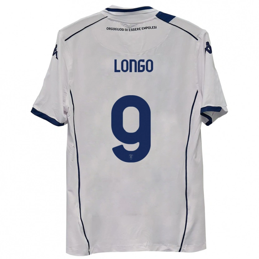 Danxen Donna Maglia Mattia Longo #9 Blu Scuro Navy Kit Gara Away 2025/26 Maglietta