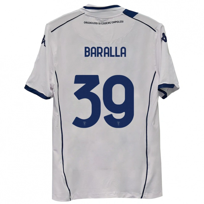 Danxen Donna Maglia Alessio Baralla #39 Blu Scuro Navy Kit Gara Away 2025/26 Maglietta