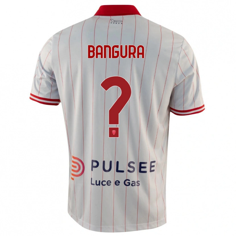 Danxen Donna Maglia Abudlrahim Bangura #0 Bianco Rosso Blu Kit Gara Away 2025/26 Maglietta