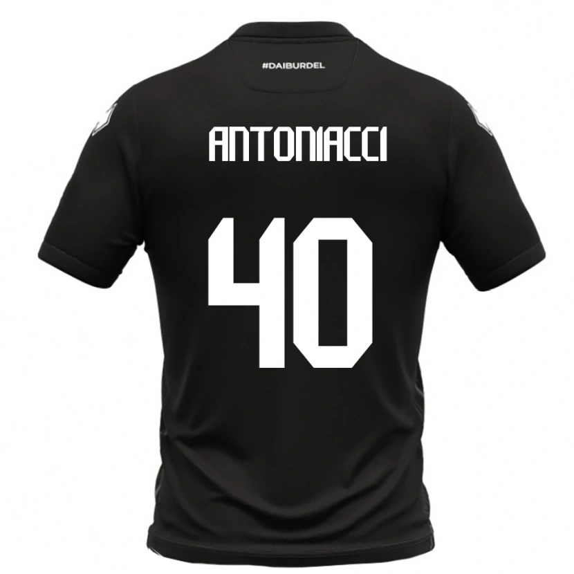Danxen Donna Maglia Augusto Antoniacci #40 Nero Bianco Kit Gara Away 2025/26 Maglietta