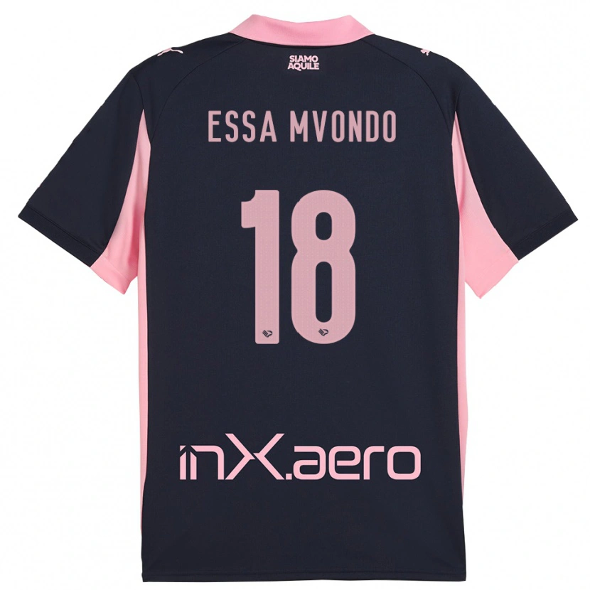 Danxen Donna Maglia Troy Evans Essa Mvondo #18 Navy Rosa Kit Gara Away 2025/26 Maglietta