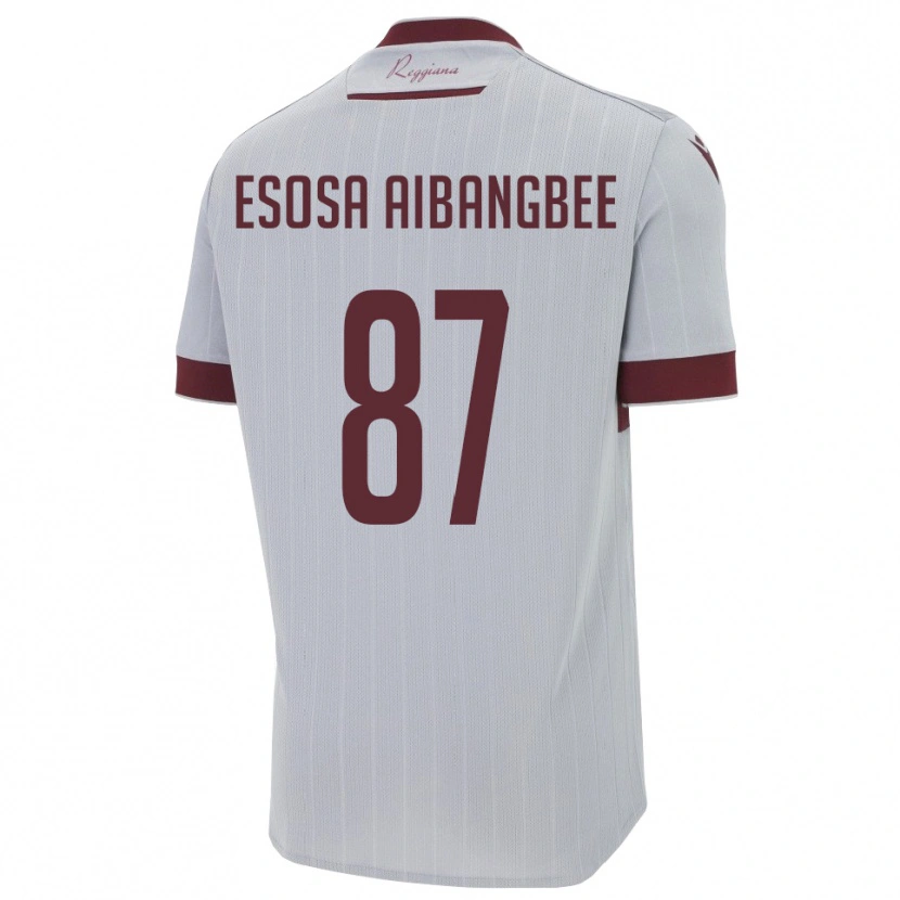 Danxen Donna Maglia Simon Esosa Aibangbee #87 Borgogna Bianco Kit Gara Away 2025/26 Maglietta
