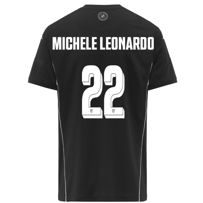Danxen Donna Maglia Matteo Michele Leonardo #22 Nero Bianco Kit Gara Away 2025/26 Maglietta