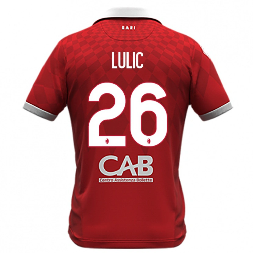 Danxen Donna Maglia Karlo Lulic #26 Rosso Bianco Kit Gara Away 2025/26 Maglietta
