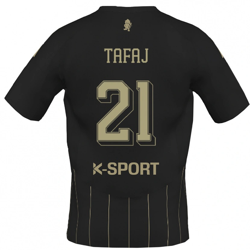 Danxen Donna Maglia Leo Tafaj #21 Grigio Bianco Kit Gara Away 2025/26 Maglietta