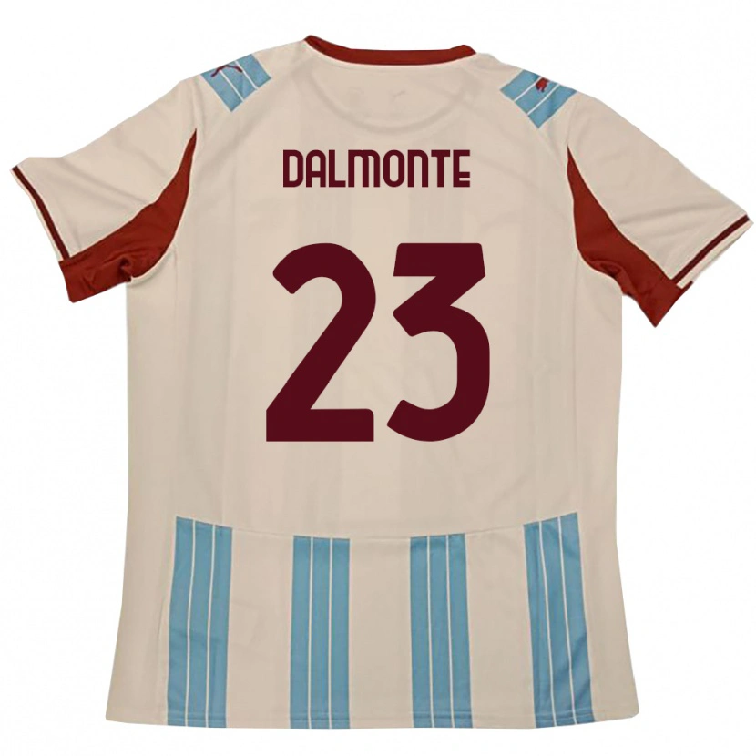 Danxen Donna Maglia Nicola Dalmonte #23 Azzurro Cielo Bianco Kit Gara Away 2025/26 Maglietta