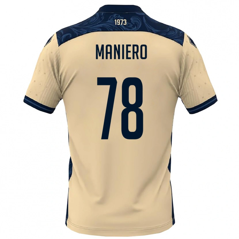 Danxen Donna Maglia Luca Maniero #78 Bianco Navy Kit Gara Away 2025/26 Maglietta