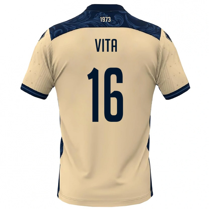 Danxen Donna Maglia Alessio Vita #16 Bianco Navy Kit Gara Away 2025/26 Maglietta