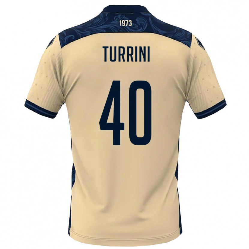 Danxen Donna Maglia Giordano Turrini #40 Bianco Navy Kit Gara Away 2025/26 Maglietta