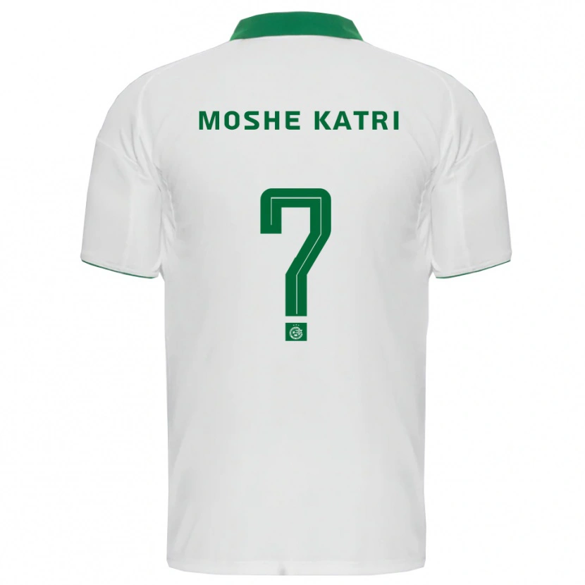 Danxen Donna Maglia Roy Moshe Katri #0 Bianco Verde Kit Gara Away 2025/26 Maglietta