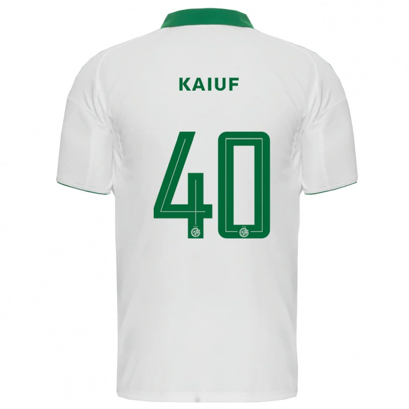 Danxen Donna Maglia Sharif Kaiuf #40 Bianco Verde Kit Gara Away 2025/26 Maglietta