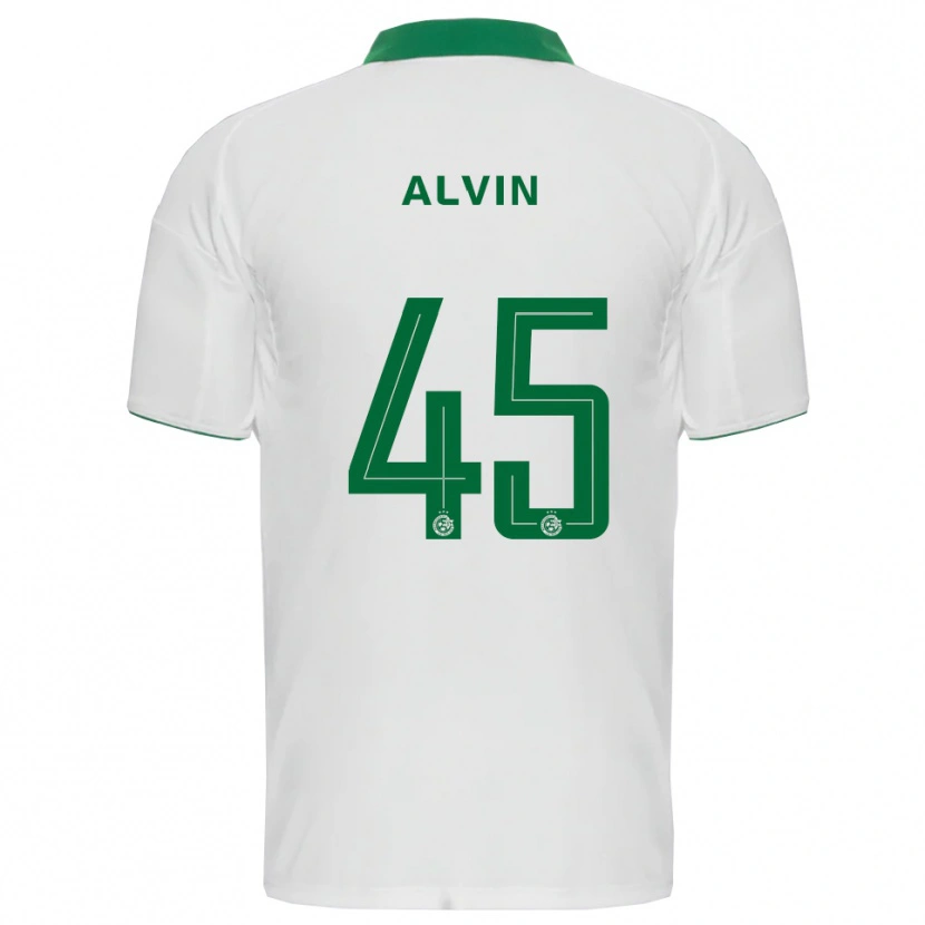Danxen Donna Maglia Glenn Alvin #45 Bianco Verde Kit Gara Away 2025/26 Maglietta