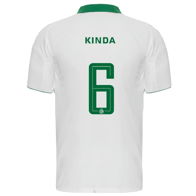 Danxen Donna Maglia Gadi Kinda #6 Bianco Verde Kit Gara Away 2025/26 Maglietta