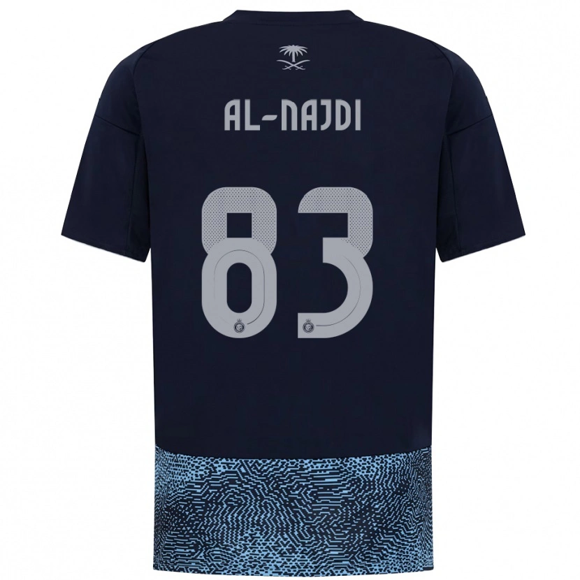 Danxen Donna Maglia Salem Al-Najdi #83 Navy Azzurro Cielo Kit Gara Away 2025/26 Maglietta