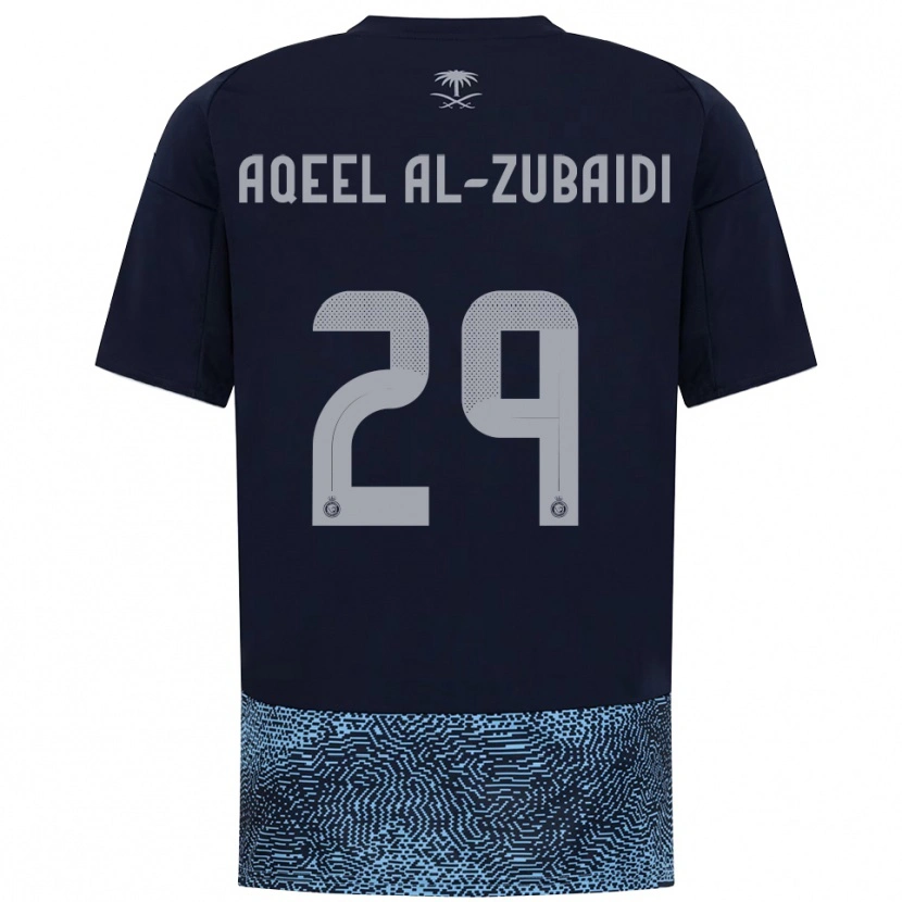 Danxen Donna Maglia Fahad Aqeel Al-Zubaidi #29 Navy Azzurro Cielo Kit Gara Away 2025/26 Maglietta