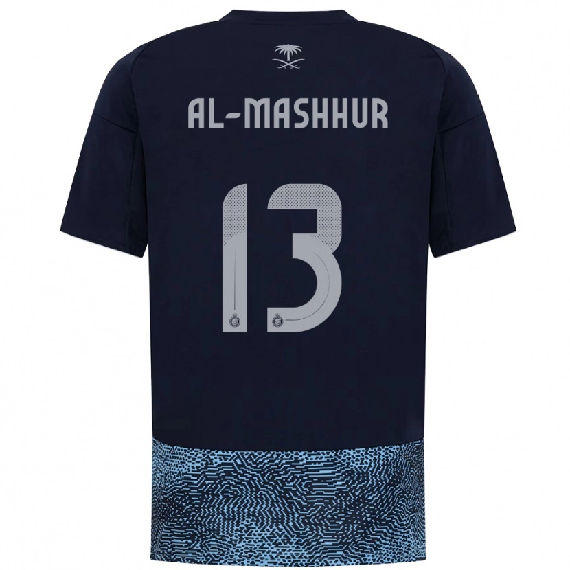 Danxen Donna Maglia Fawaz Al-Mashhur #13 Navy Azzurro Cielo Kit Gara Away 2025/26 Maglietta