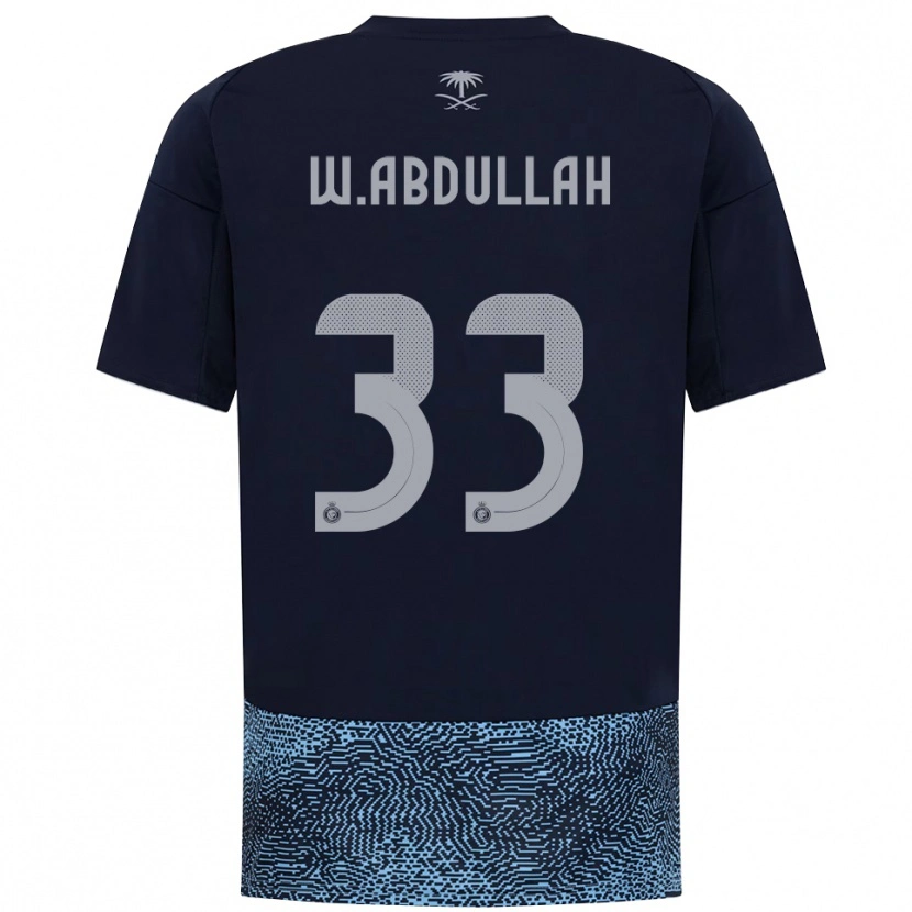 Danxen Donna Maglia Waleed Abdullah #33 Navy Azzurro Cielo Kit Gara Away 2025/26 Maglietta
