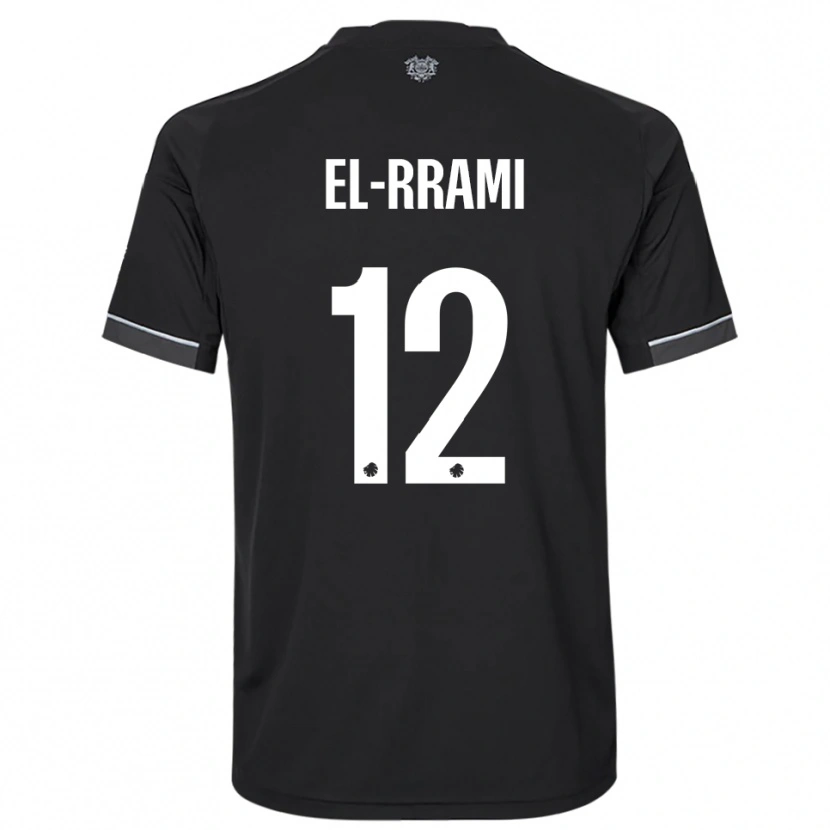 Danxen Donna Maglia Jamil El-Rrami #12 Nero Bianco Kit Gara Away 2025/26 Maglietta