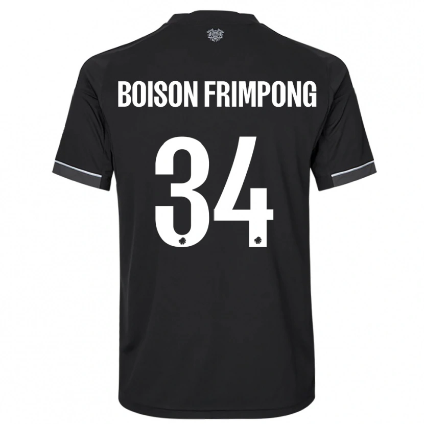 Danxen Donna Maglia David Boison Frimpong #34 Nero Bianco Kit Gara Away 2025/26 Maglietta