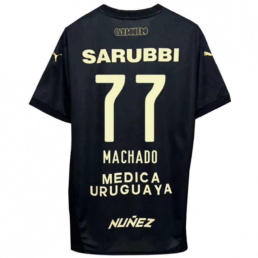 Danxen Donna Maglia Alexander Machado #77 Nero Oro Kit Gara Away 2025/26 Maglietta