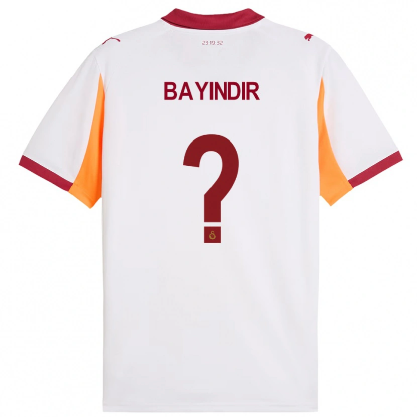 Danxen Donna Maglia Vincent Bayindir #0 Bianco Rosso Kit Gara Away 2025/26 Maglietta