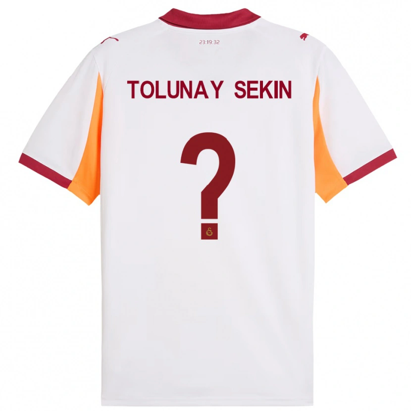 Danxen Donna Maglia Burak Tolunay Sekin #0 Bianco Rosso Kit Gara Away 2025/26 Maglietta