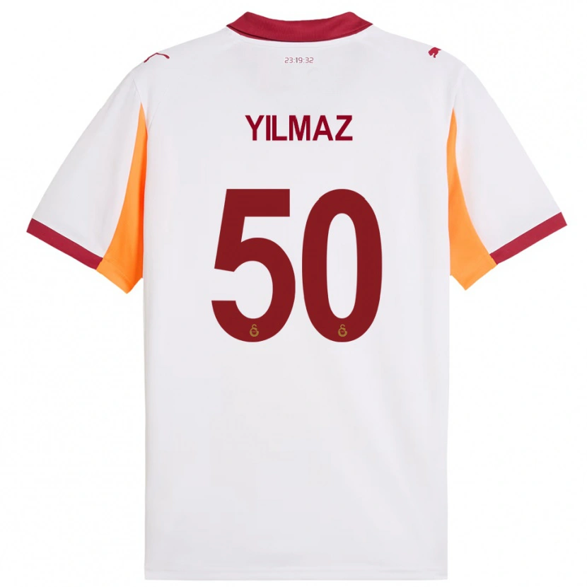 Danxen Donna Maglia Jankat Yılmaz #50 Bianco Rosso Kit Gara Away 2025/26 Maglietta