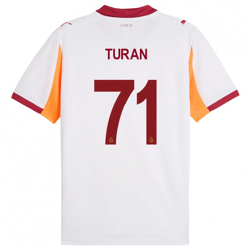 Danxen Donna Maglia Hasan Turan #71 Bianco Rosso Kit Gara Away 2025/26 Maglietta
