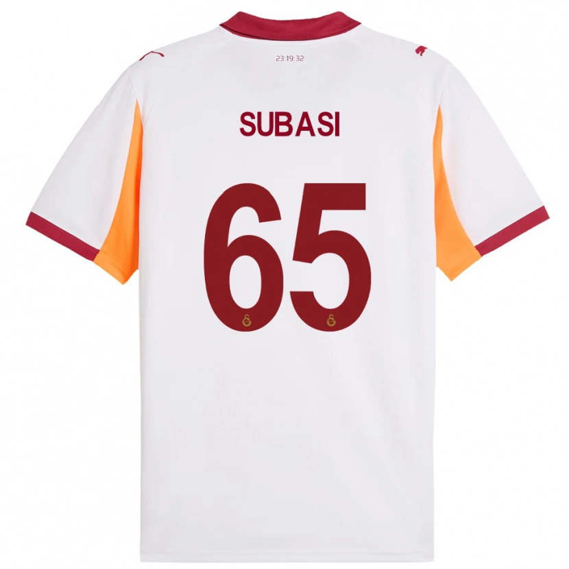 Danxen Donna Maglia Kadir Subaşı #65 Bianco Rosso Kit Gara Away 2025/26 Maglietta