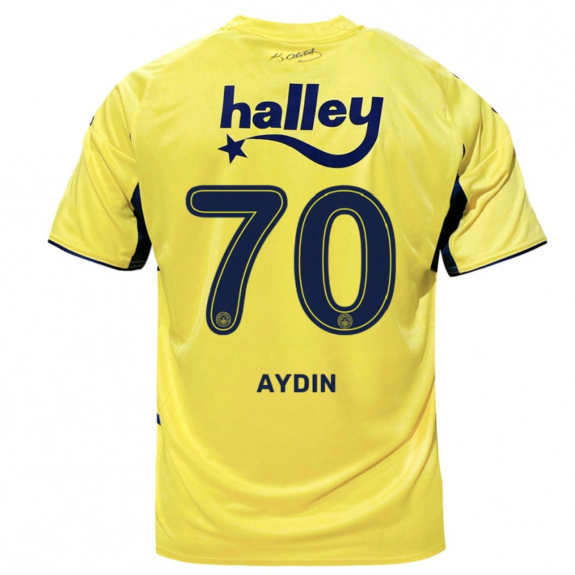 Danxen Donna Maglia Oğuz Aydın #70 Giallo Navy Kit Gara Away 2025/26 Maglietta