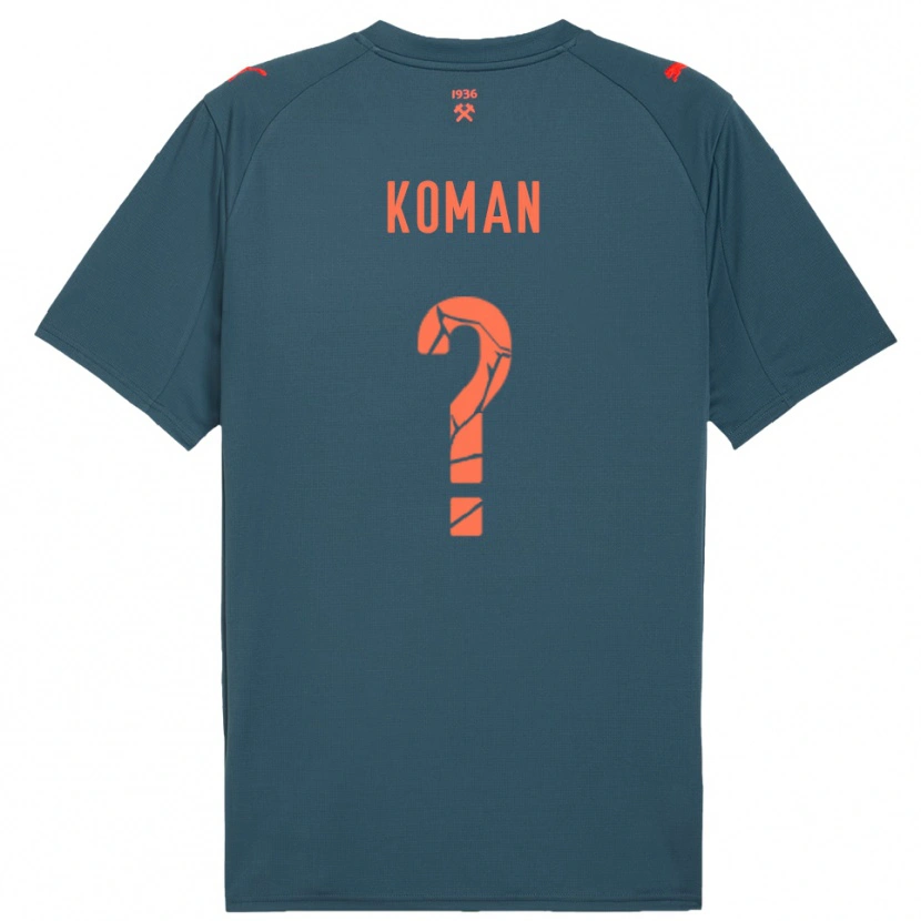 Danxen Donna Maglia Semen Koman #0 Navy Rosso Kit Gara Away 2025/26 Maglietta