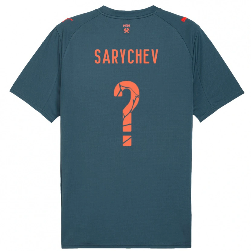 Danxen Donna Maglia Kirill Sarychev #0 Navy Rosso Kit Gara Away 2025/26 Maglietta