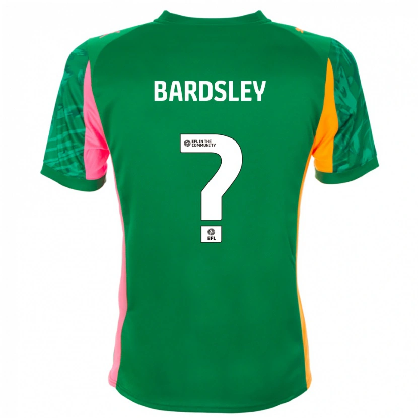 Danxen Bambino Harvey Bardsley #0 Maglia Gara Portiere Arancione Verde 2025/26 Maglietta
