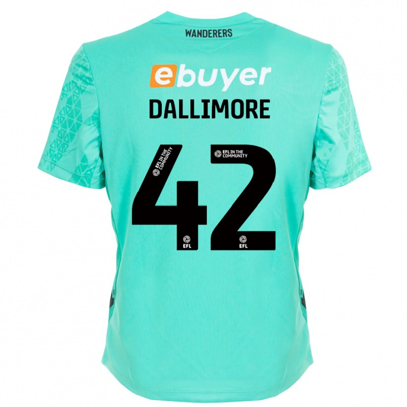 Danxen Bambino Jack Dallimore #42 Maglia Gara Portiere Nero Acqua 2025/26 Maglietta