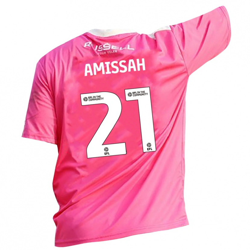 Danxen Bambino Jordan Amissah #21 Maglia Gara Portiere Rosa Rosa 2025/26 Maglietta