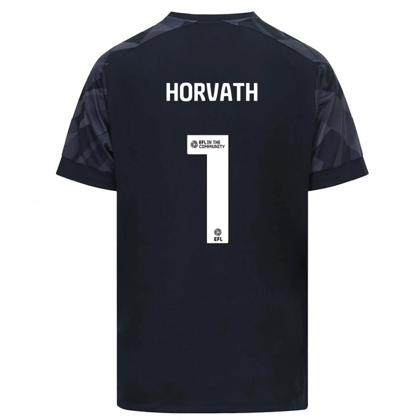 Danxen Bambino Ethan Horvath #1 Maglia Gara Portiere Bianco Nero 2025/26 Maglietta