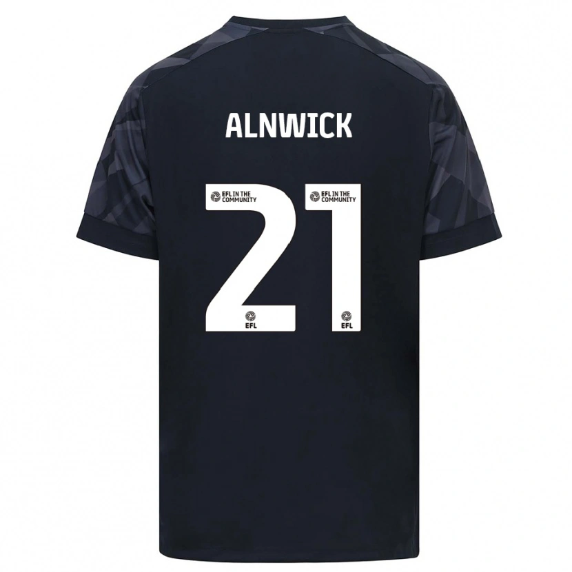 Danxen Bambino Jak Alnwick #21 Maglia Gara Portiere Bianco Nero 2025/26 Maglietta