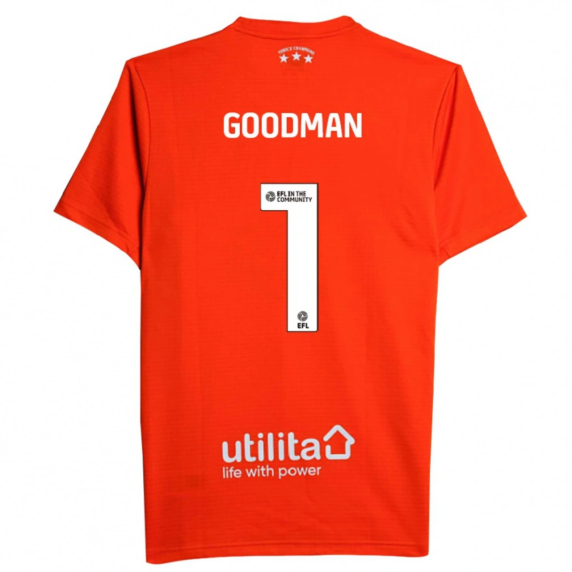 Danxen Bambino Owen Goodman #1 Maglia Gara Portiere Bianco Rosso 2025/26 Maglietta