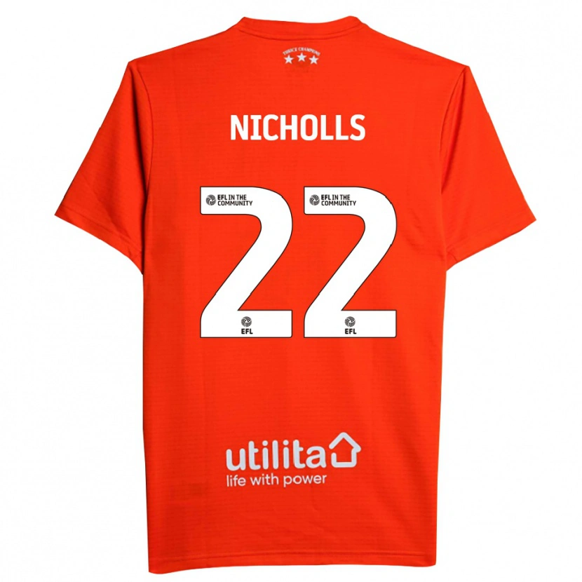 Danxen Bambino Lee Nicholls #22 Maglia Gara Portiere Bianco Rosso 2025/26 Maglietta