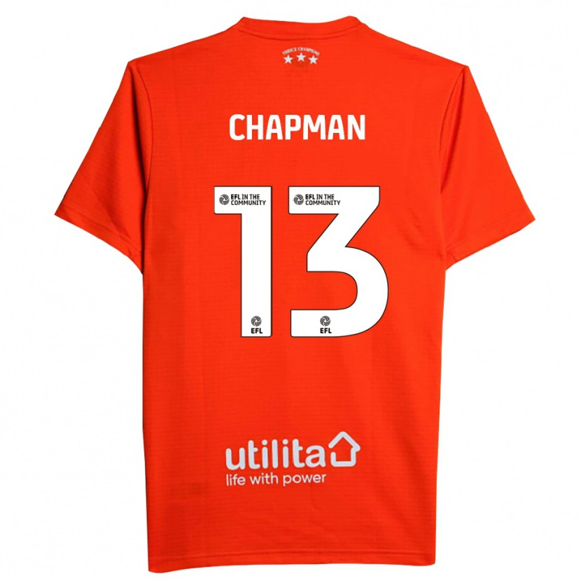 Danxen Bambino Jacob Chapman #13 Maglia Gara Portiere Bianco Rosso 2025/26 Maglietta