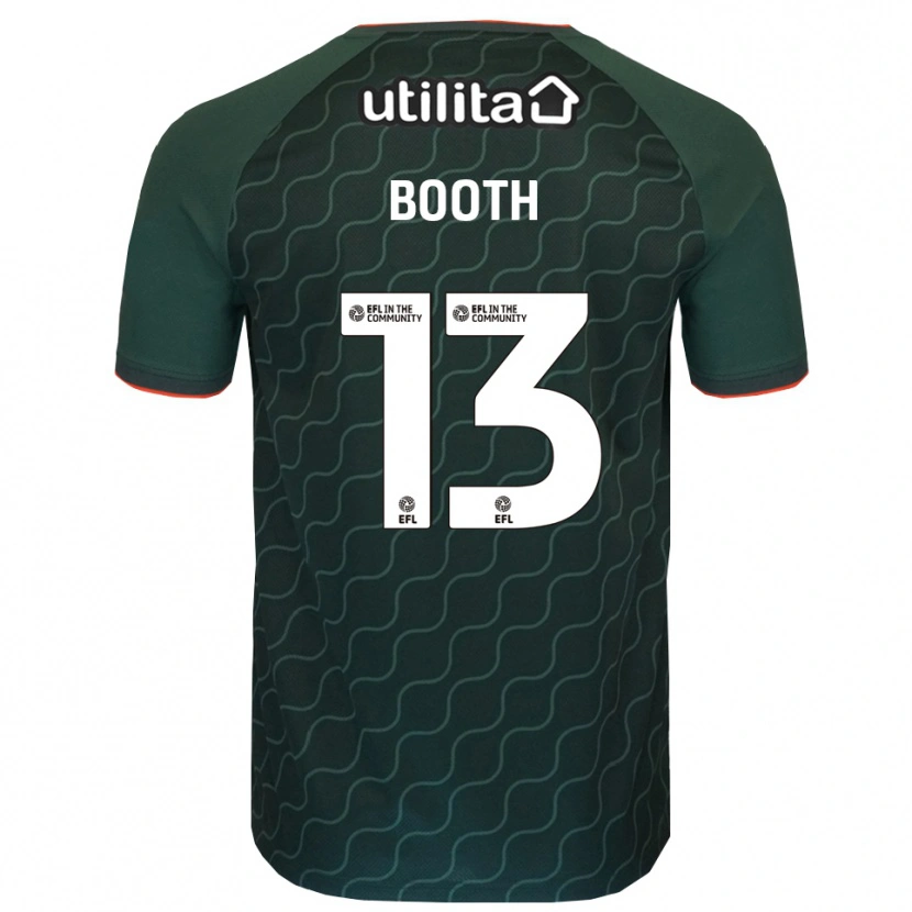 Danxen Bambino Charlie Booth #13 Maglia Gara Portiere Verde Scuro 2025/26 Maglietta